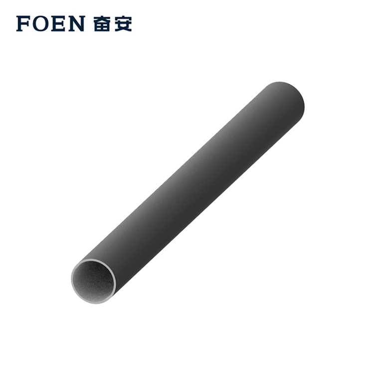 Grey anodized aluminum tube