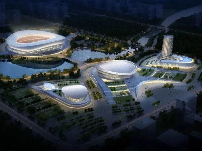 [Project case] Shandong Linyi Olympic Sports Center adopts Fen'an aluminum material Shandong Linyi Olympic Sports Center overview